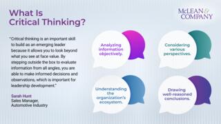 Cultivate Critical Thinking for Emerging Leaders preview picture